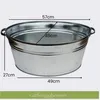 Solarbrunnen Set: 40L Zinkwanne oval & Solar-Teichpumpe Produktbild-Vorschau 4