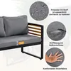 Merax Gartenlounge Set 4-tlg. Terassenmöbel mit Produktbild-Vorschau 5