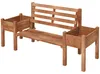 Outsunny tuinstoel, 2-persoons, houten bank, balkonbank met Productafbeelding-voorbeeld 1