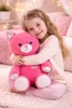 XXL Plüschkatze 72 cm Groß – Weiche Rosa Kuschelkatze mit Produktbild-Vorschau 4