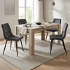 Homestyle4u Esstisch 135x80 cm Eiche Grau Esszimmertisch Produktbild-Vorschau 3