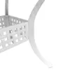 vidaXL Tavolo da giardino bianco 80x80x75 cm in fusione di Anteprima dell’immagine prodotto 10