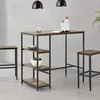 Bartisch Växjö 100x109x60cm Bartresen mit 3 Ablagen Produktbild-Vorschau 2