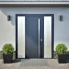 vidaXL Pflanzkübel 2 Stk. Schwarz 40x40x40 cm Stahl Produktbild-Vorschau 3
