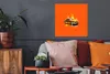 MuchoWow® Poster Auto - Flammen - Orange - Feuer - Vintage Produktbild-Vorschau 2