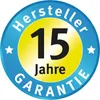 A circular marketing badge indicating a 15-year manufacturer's warranty. Produktbild-Vorschau