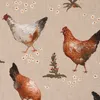 SCHÖNER LEBEN. Tischdecke Leinenlook Chicken Farm Hühner Produktbild-Vorschau 4