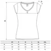 Baumwoll-T-Shirt mit V-Ausschnitt für Damen, 100% Produktbild-Vorschau 2