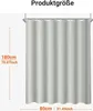 Lerores Sprchový záves Grey 240x200cm Protiplesňový Náhľad obrázku produktu 2