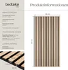 tectake Akustické panely, sada 4 ks, dřevěný vzhled, Náhled obrázku produktu 13
