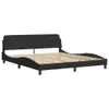 vidaXL Bettgestell "Dover" Schwarz 180x200 cm Samt Produktbild-Vorschau 3