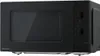 A black Panasonic microwave oven is shown from a front-side angle against a white background. Produktbild-Vorschau