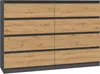 Kommode, Sideboard mit 8 Schubladen (138cm x 40cm x 97cm) Produktbild-Vorschau 1