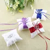 Mode Hochzeit Braut Bowknot Doppelhart Ringträger Kissen Produktbild-Vorschau 3