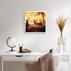 Poster - Poster ohne Rahmen - Deer Heidekraut Tier - 50x50 Produktbild-Vorschau 5