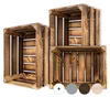 Creative Deco Houten 3 x Krat Vintage, 40 x 30 x 23 cm Productafbeelding-voorbeeld 1