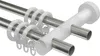Interdeco Gardinenstange / Vorhangstange Edelstahl-Optik / Produktbild-Vorschau 3