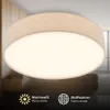 Briloner Plafoniera LED con paralume in tessuto Ø38x10,5 cm Anteprima dell’immagine prodotto 2