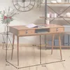 Schreibtisch KIM mit 2 Schubladen aus Massivholz, Kastanien Produktbild-Vorschau 6
