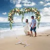 2,1x2m arche de mariage en forme de cœur métal fleurs arche Voir les images du produit 3