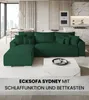 BroMARKT Ecksofa SYDNEY mit Schlaffunktion Bettkasten Produktbild-Vorschau 2