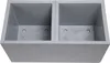 A close-up, top-down view of a double planter box. Náhled obrázku produktu