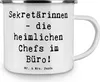 Mr. & Mrs. Panda Pott Spruch Sekretärin Chefin - Weiß - Produktbild-Vorschau 3