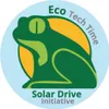 A circular logo with a frog and text. Produktbild-Vorschau