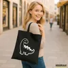 Huuraa Jutebeutel Apatosaurus Dinosaurier 10 Liter Black Produktbild-Vorschau 2