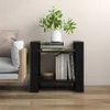 Bücherregal/Raumteiler Schwarz 60x35x57 cm Massivholz Produktbild-Vorschau 2