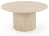 Couchtisch TEBUR, rund 80 cm in Travertinoptik, Beige - Produktbild-Vorschau 3
