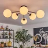 Fossobiubo Deckenlampe aus Metall/Glas in Schwarz/Weiß Produktbild-Vorschau 7