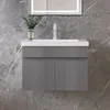 60cm Mineralguss Waschtisch mit Unterschrank Badmöbel Set Produktbild-Vorschau 1