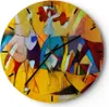 Wanduhr - Rund - Glasuhr - Abstraktion modern - 40x40cm - Produktbild-Vorschau 1