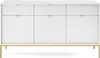 Selsey Wohnzimmerschrank Vellore - Sideboard 3-türig, Weiß Produktbild-Vorschau 5