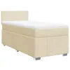 Hochwertig Boxspringbett mit Matratze Creme 100x200 cm Produktbild-Vorschau 2