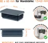Lamellenstopfen rechteckig 80x60 mm Anthrazit 100 Stück Produktbild-Vorschau 2