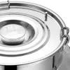 Uzavřená konvice na mléko z nerezové oceli 304, objem 5 l, Náhled obrázku produktu 3