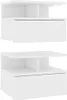 vidaXL Tables de chevet suspendues 2 pcs. Blanc 40 x 31 x Voir les images du produit 2