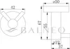 Balneo | Doppelter Handtuchhaken Edelstahl schwarz | Produktbild-Vorschau 3