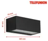 LED Außenwandleuchte Außenlampe IP44 4000K 12W schwarz Produktbild-Vorschau 5
