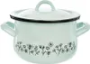 ORION Casserole émaillée FLEURS 16 cm Couvercle gaz Voir les images du produit 1