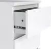 Commode NAIA Buffet Chevet pour boxspring Blanc brillant Voir les images du produit 5