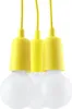 Hängeleuchte DIEGO 3 gelb 3xE27 15W PVC 90x15x15cm Sollux Produktbild-Vorschau 1