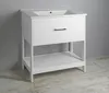 Aqualine ZUNO 85 Keramik-Waschtisch 85x45cm, weiß Produktbild-Vorschau 5