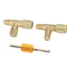 1/4-inch ventielkern, messing T-stuk adapter, Productafbeelding-voorbeeld 7