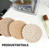 8er-Set Runder Glasuntersetzer aus Baumwolle mit Halter, Produktbild-Vorschau 5