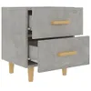 The Living Store Nachttische 2 Stk. Betongrau 40x35x47,5 cm Produktbild-Vorschau 5