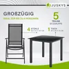 Juskys Aluminium Gartengarnitur Milano Gartenmöbel Set mit Produktbild-Vorschau 3