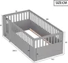 Merax Kinderbett 90x200cm mit Schutzgitter und Tür, Produktbild-Vorschau 8